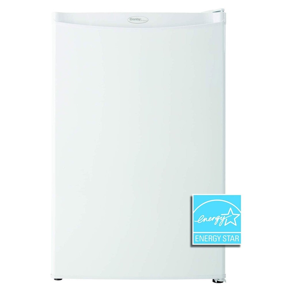 Danby Designer 4.4 Cubic Feet Automatic Defrost Compact Mini Refrigerator  White