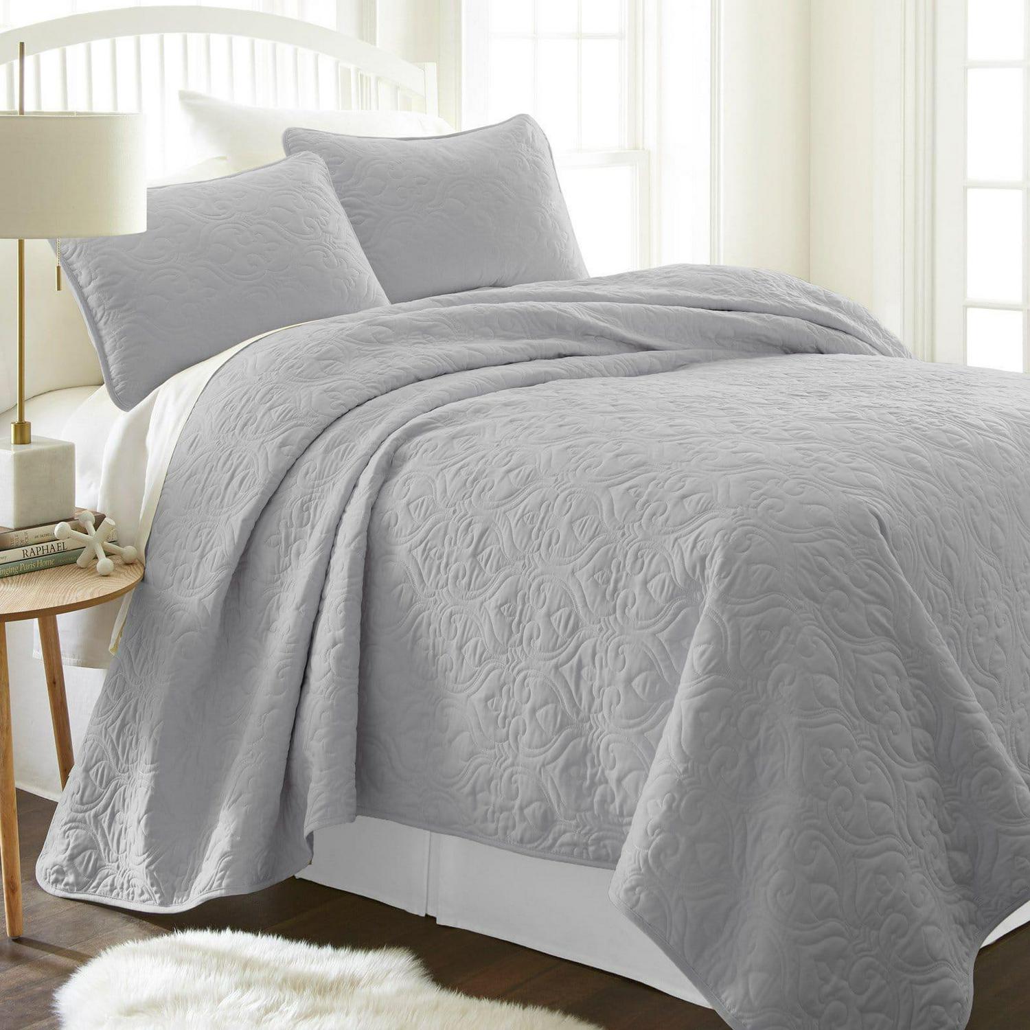 Damask Quilted Coverlet Set by Noble Linens  Crowdfused