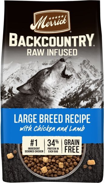 Merrick Backcountry Freeze-Dried Raw Large Breed Recipe Dry Dog Food