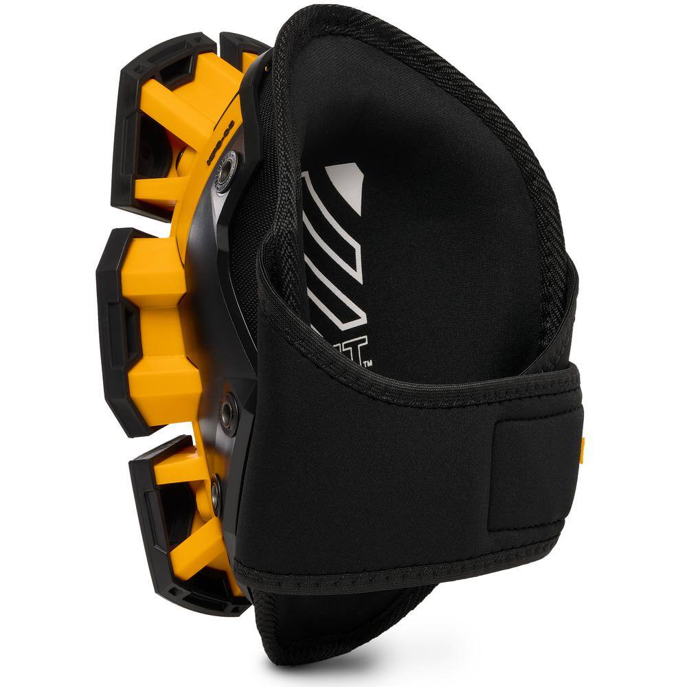 TOUGHBUILT GelFit Black Stabilizer Knee Pads with removeable Stabilizer SnapShells TB-KP-G205