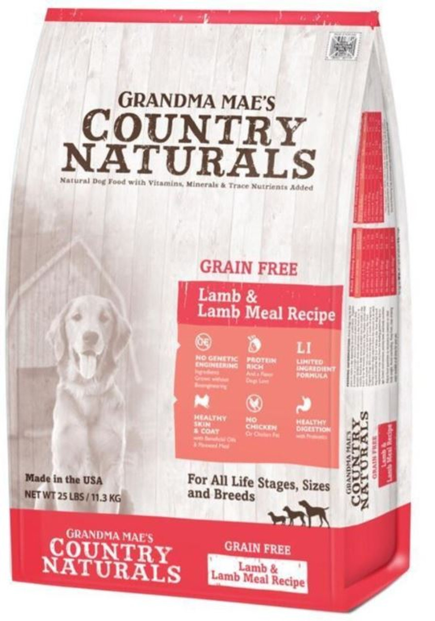 Grandma Mae's Country Naturals Grain Free Lamb and Lamb Meal Dry Dog Food