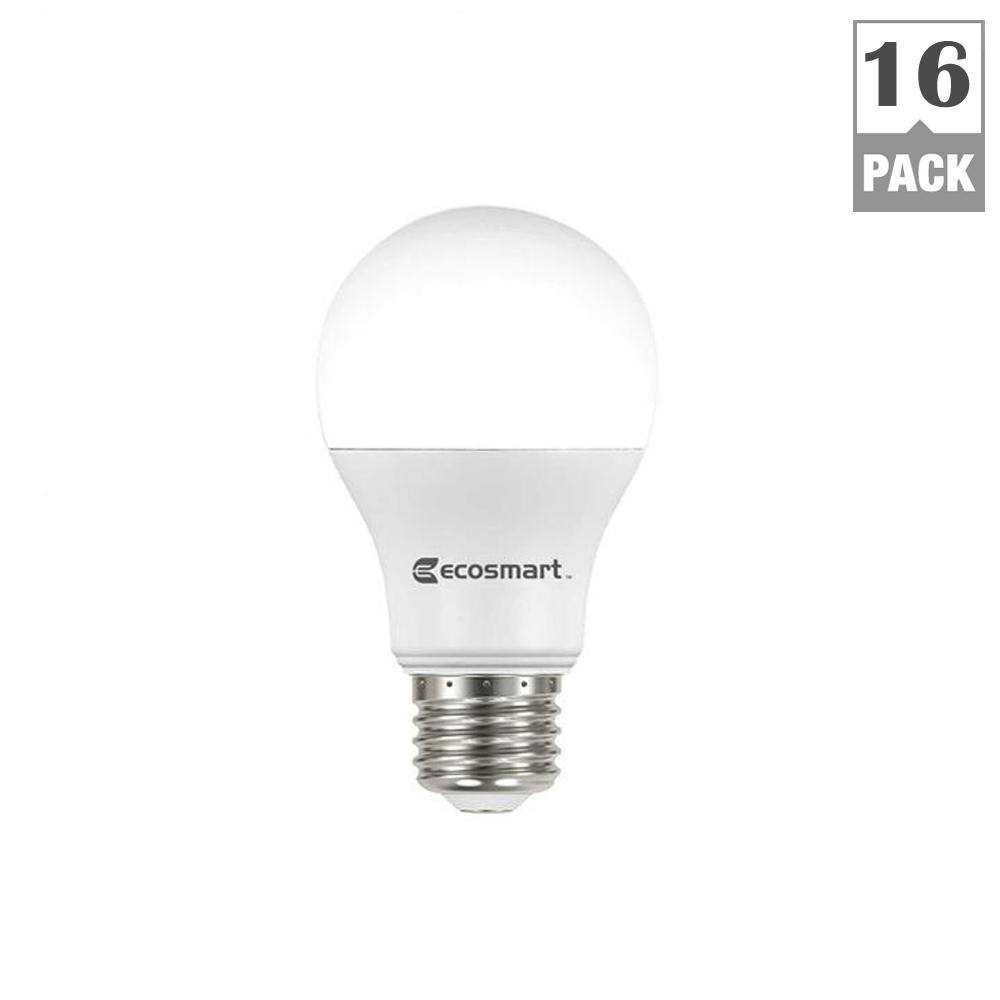 60-Watt Equivalent A19 Non-Dimmable LED Light Bulb Daylight (16-Pack) B7A19A60WUL34