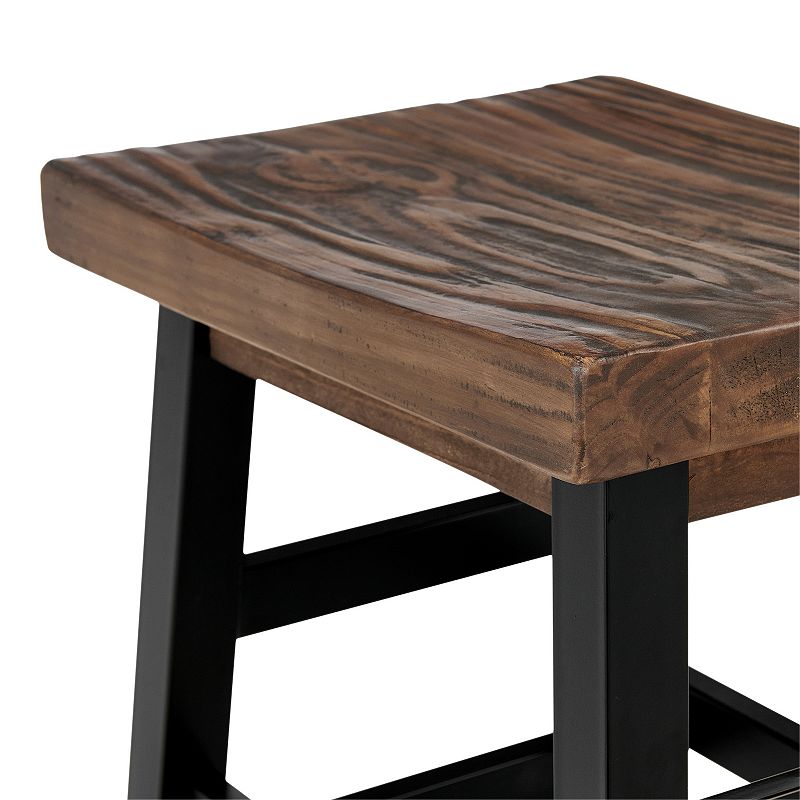 Alaterre Furniture Pomona Industrial Farmhouse Stool