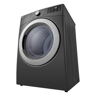 LG 7.4 cu. ft. Ultra Large Vented Gas Dryer with Sensor Dry NFC Tag On in Middle Black DLG3471M