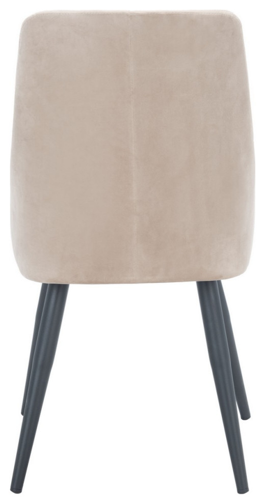 Karen Upholstered Dining Chair Set of 2 Taupe/Black   Modern   Dining Chairs   by Virgil Stanis Design  Houzz