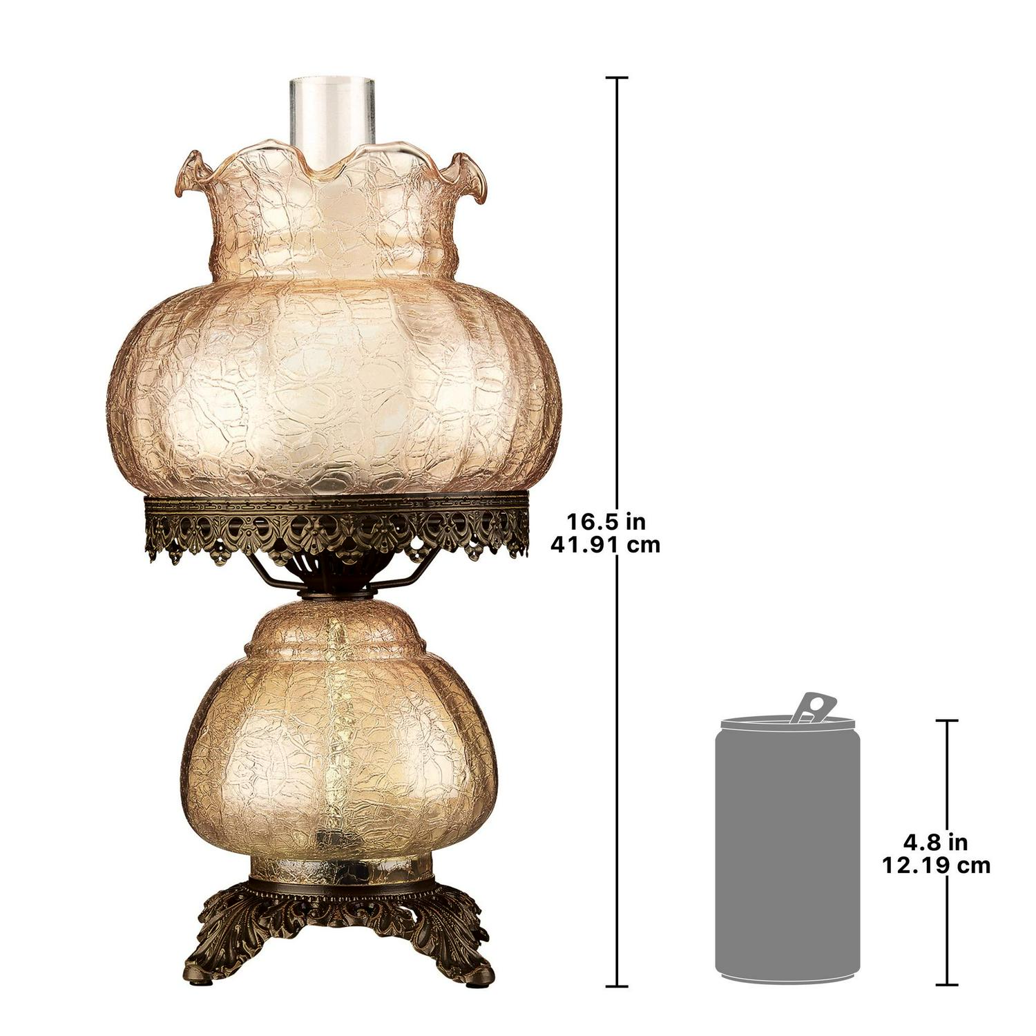 Design Toscano Rose Court Victorian-Style Hurricane Table Lamp