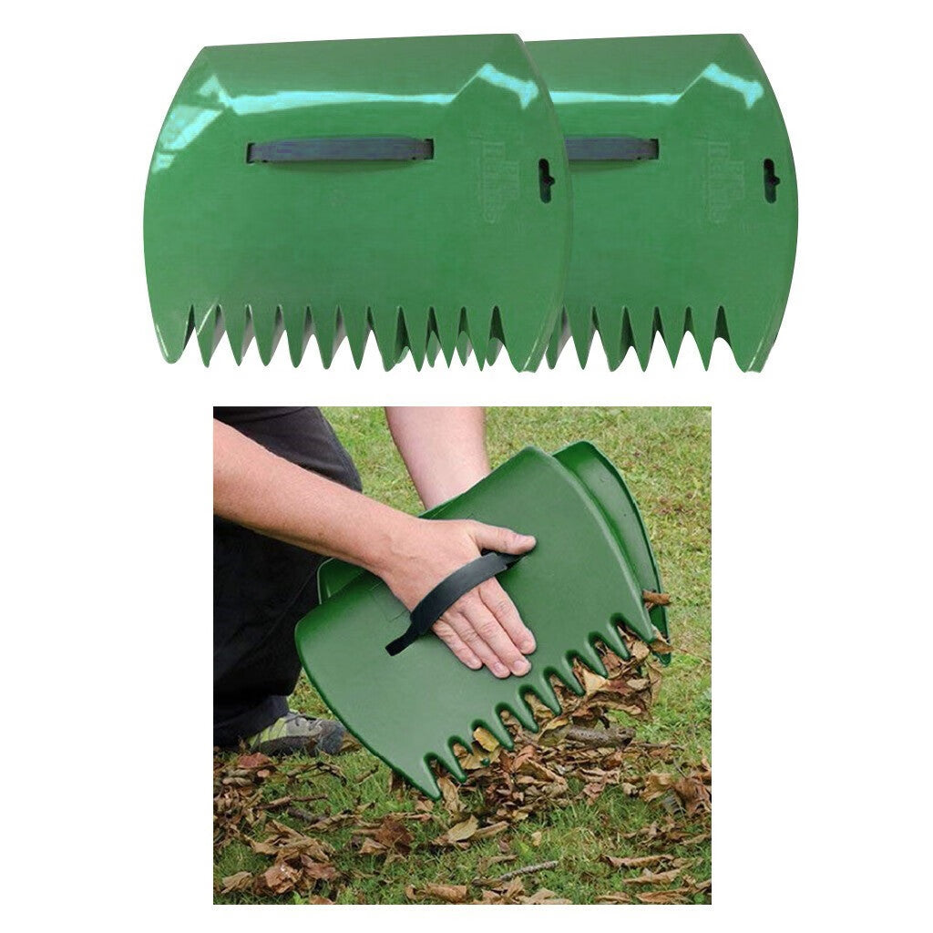 Leaves Shovel Grabs Collector Pair Garden Leaf Handheld Cleaning Patio & Garden