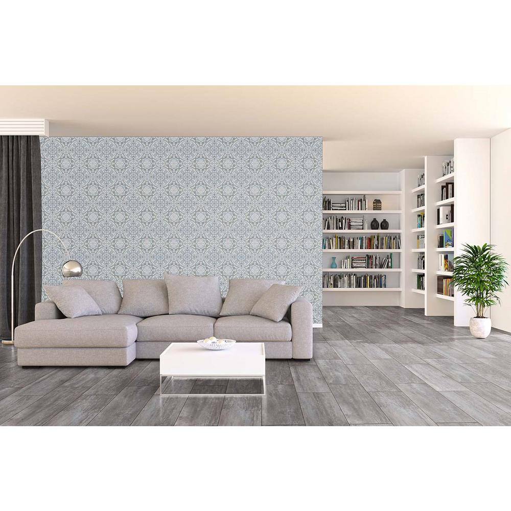 MSI Encaustic Blume 8 in. x 8 in. Matte Porcelain Patterned Look Floor and Wall Tile (5.16 sq. ft.Case) NHDBLU8X8