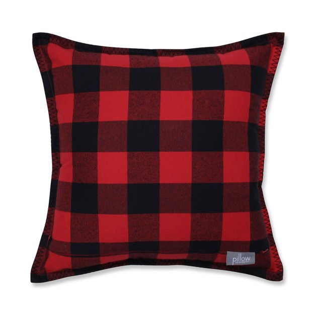 Indoor Christmas Buffalo Plaid A Square 16 5 inch Throw Pillow Pillow Perfect