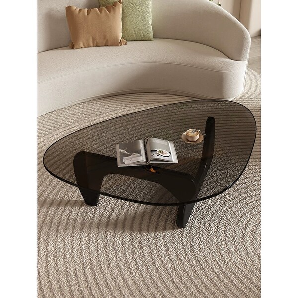 Drossett Grey Glass Top Coffee Table