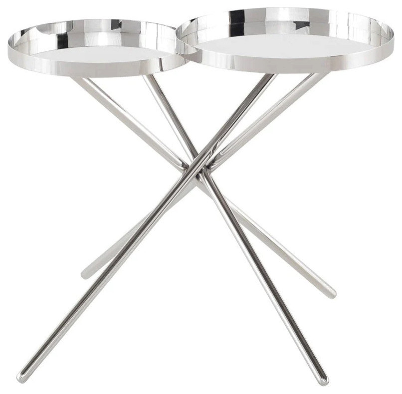 Elaine Silver Side Table   Contemporary   Side Tables And End Tables   by V.S.D Furniture  Houzz