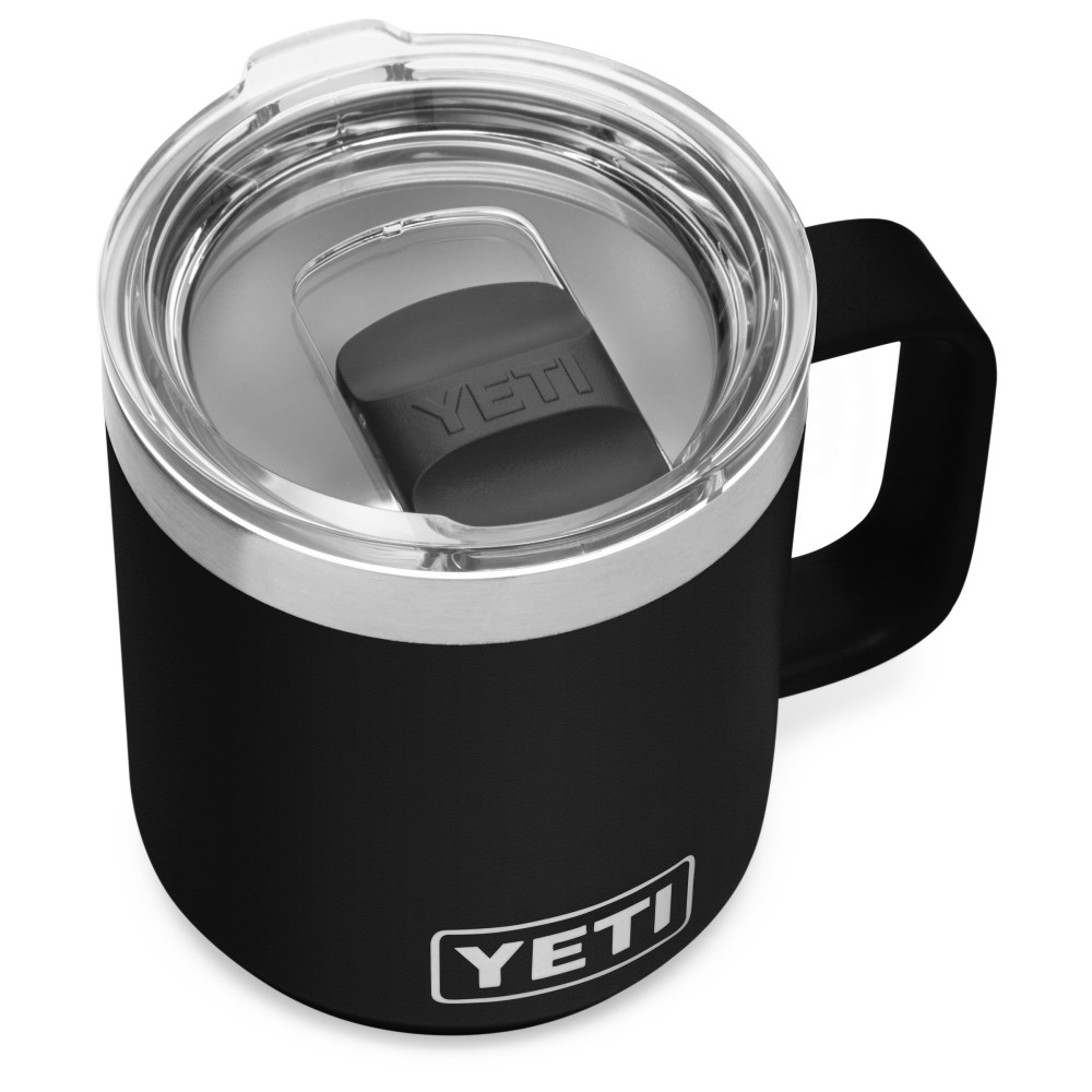 Yeti Rambler Stackable Mug with MagSlider Lid 10oz， Black ;