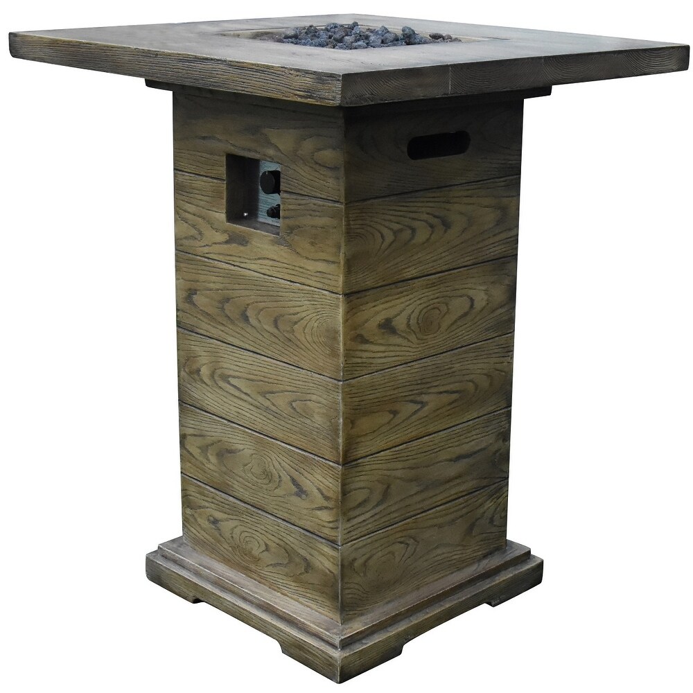 Elementi Rova Outdoor Bar Fire Pit Table 34\