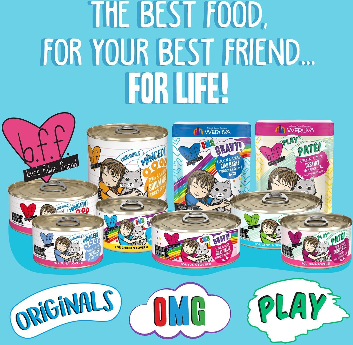 BFF OMG Love Munchkin! Chicken and Pumpkin Dinner in Gravy Grain-Free Canned Cat Food