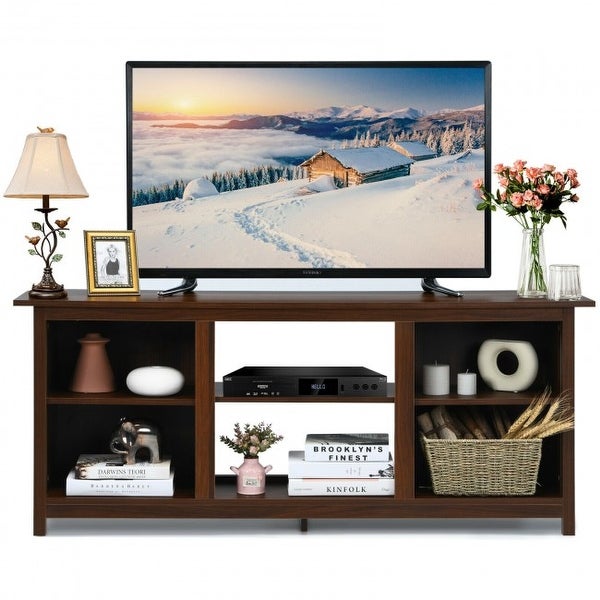 2-Tier Entertainment Media Console Center- - 58