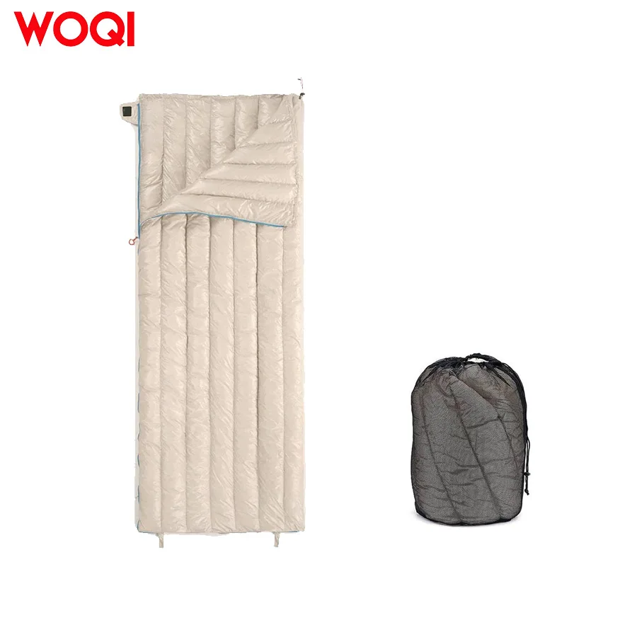 Woqi Waterproof Camping Hiking 95% Goose Down Mummy Sleeping Bag for Cold Weather