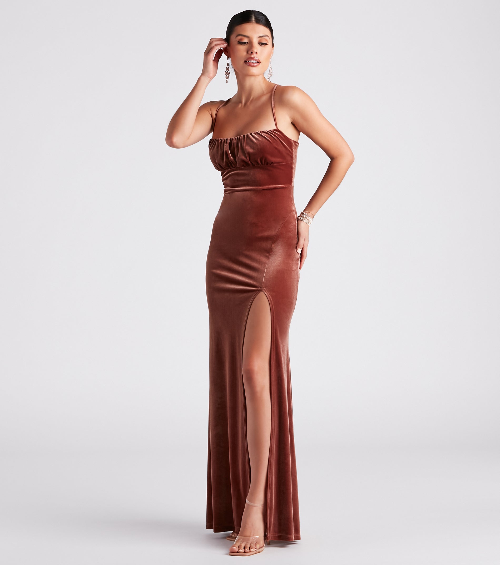 Carla Formal Velvet Mermaid Dress