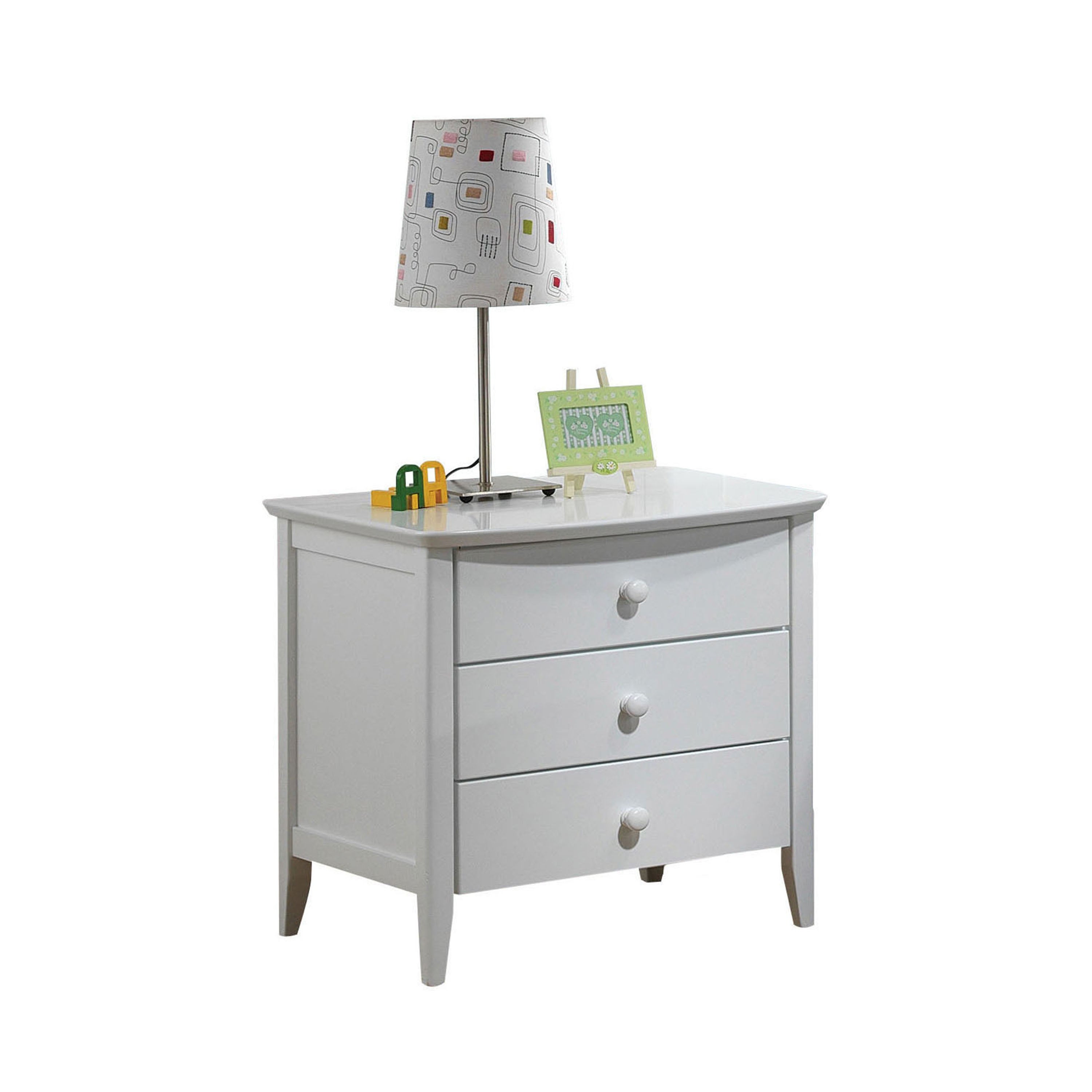 San Marino White Nightstand - - 6979686