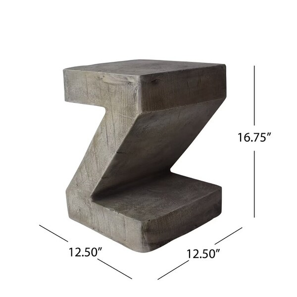 Outdoor modern accent side table，for garden，No Assembly Required