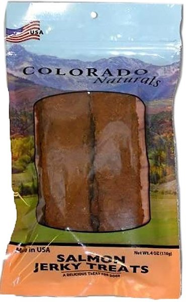 Colorado Naturals Salmon Jerky Dog Treats， 4-oz bag