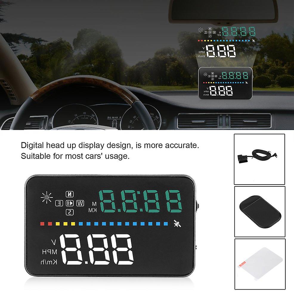 Digital Head Up Display Auto Gas Remind Driving Speeding Warning Projector