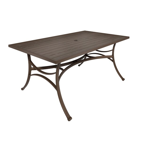 Iron rectangular dining table for terrace