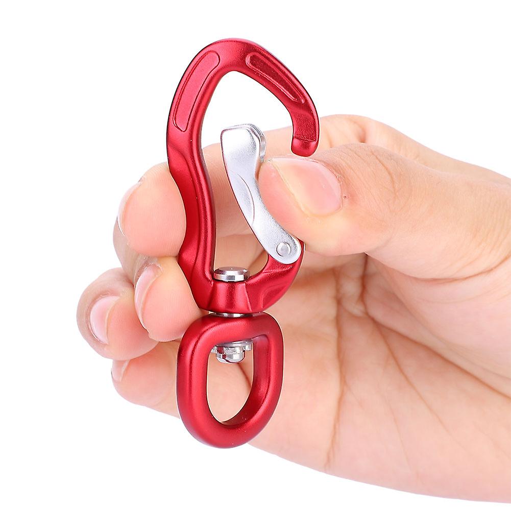 Multifunctional Aluminium Alloy Carabiner Outdoor Mountaineering Safe Lock D Buckle Red