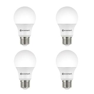 EcoSmart 60-Watt Equivalent A19 Dimmable Energy Star LED Light Bulb Bright White (4-Pack) B7A19A60WESD02