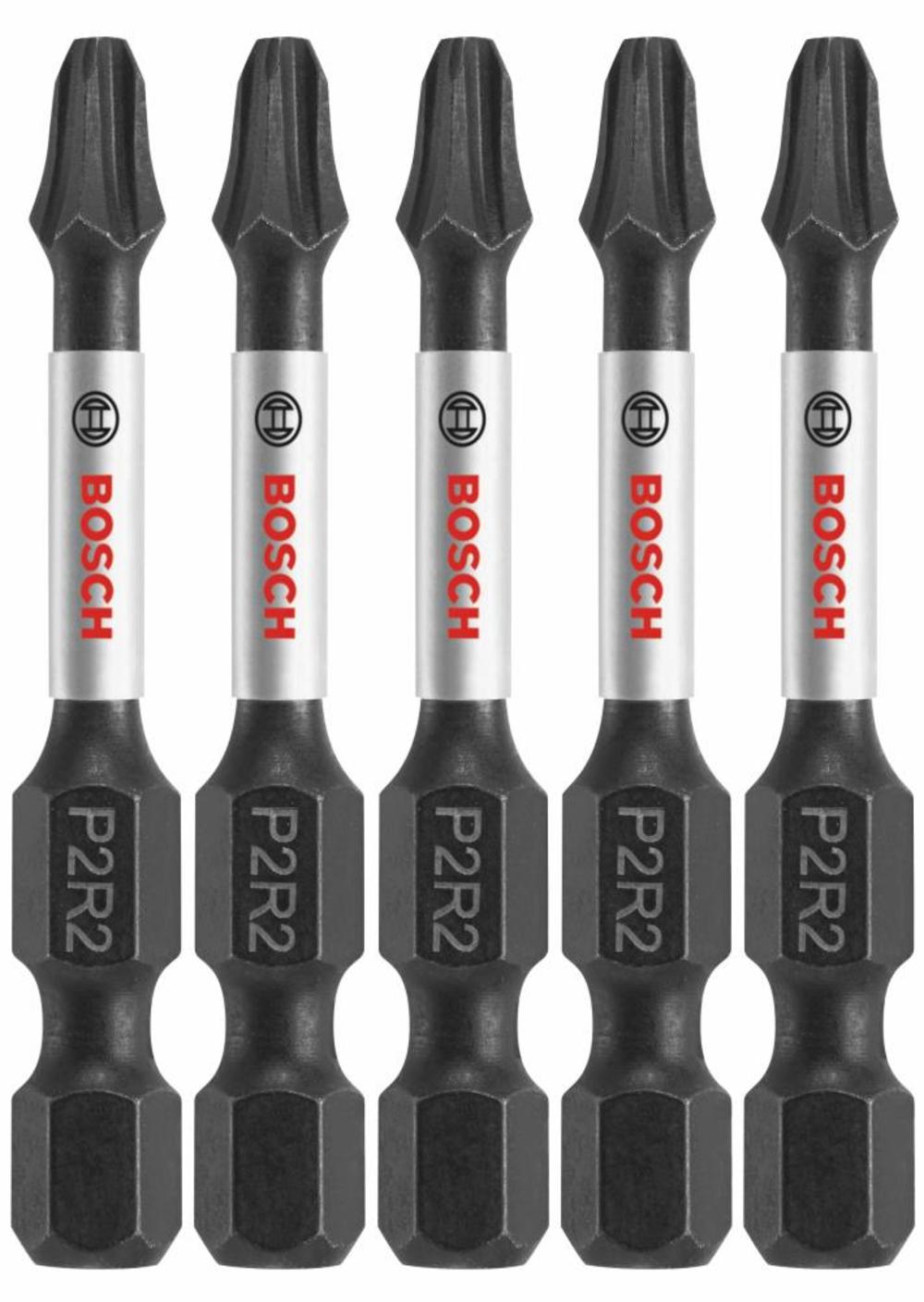 Bosch 5 pc Impact Tough 2 In Phillips/Square #2 Power Bits ITP2R2205 from Bosch