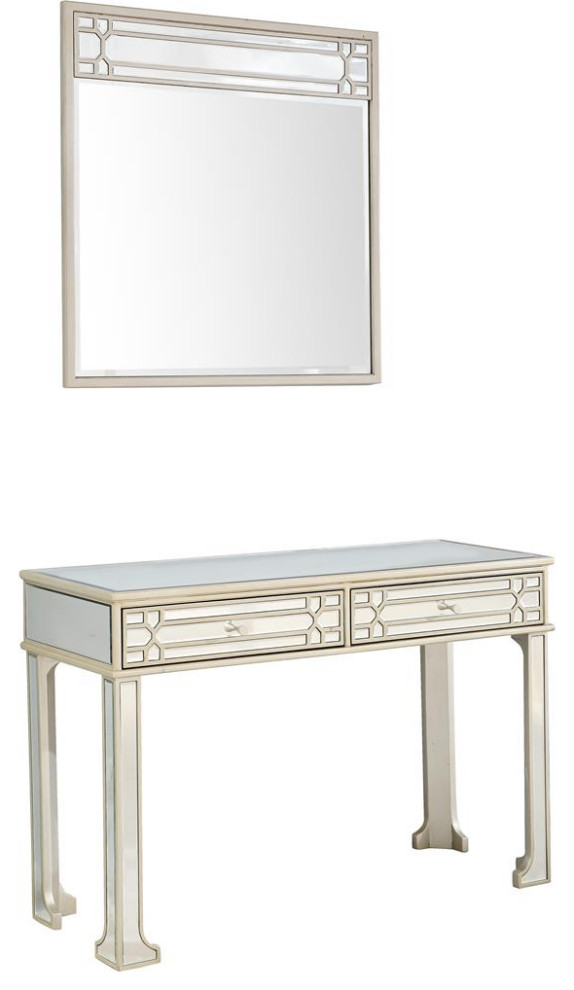 Camden Isle Aubrey Wall Mirror and Console   Contemporary   Console Tables   by BisonOffice  Houzz