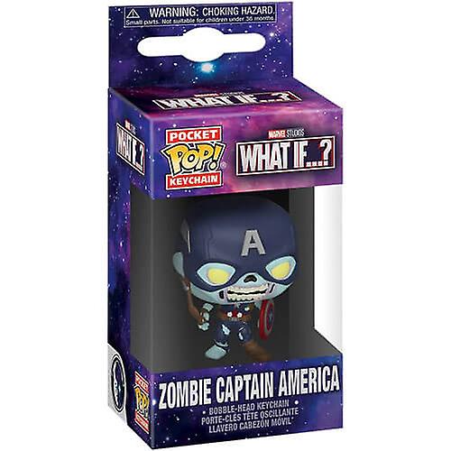 What If Zombie Captain America Pocket Pop! Keychain