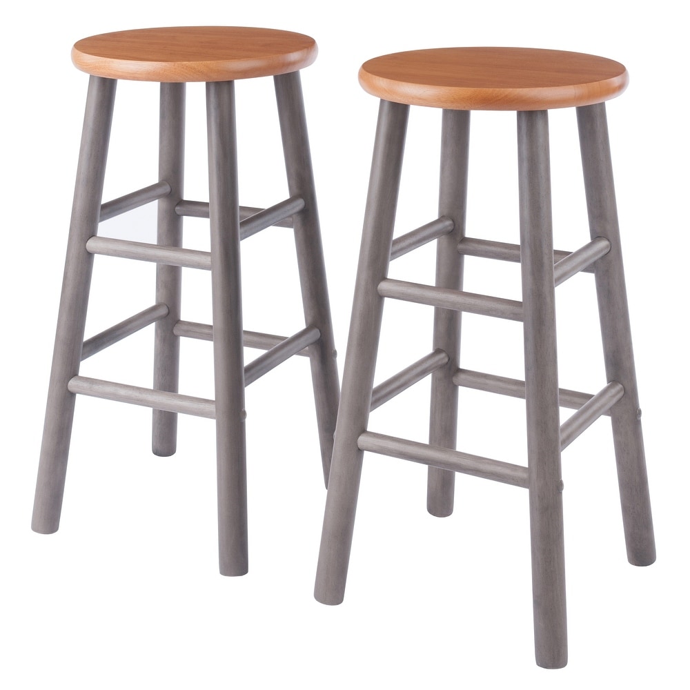 2 Pc Counter Stool Set   12.99 x 12.99 x 24.41 inches