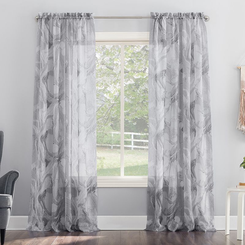 No. 918 Cristo Crushed Voile Sheer Rod Pocket Curtain Panel