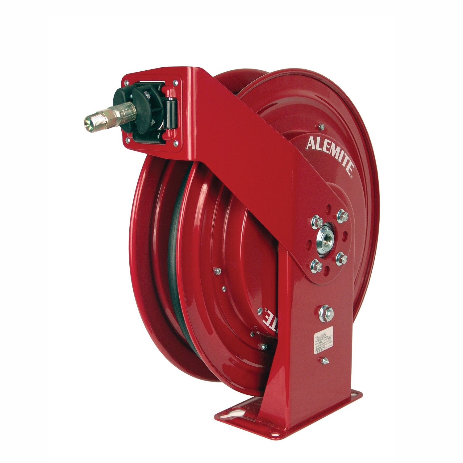 Alemite， 8078-B Maroon Heavy Duty Grease Hose Reel with 317874-50 Hose