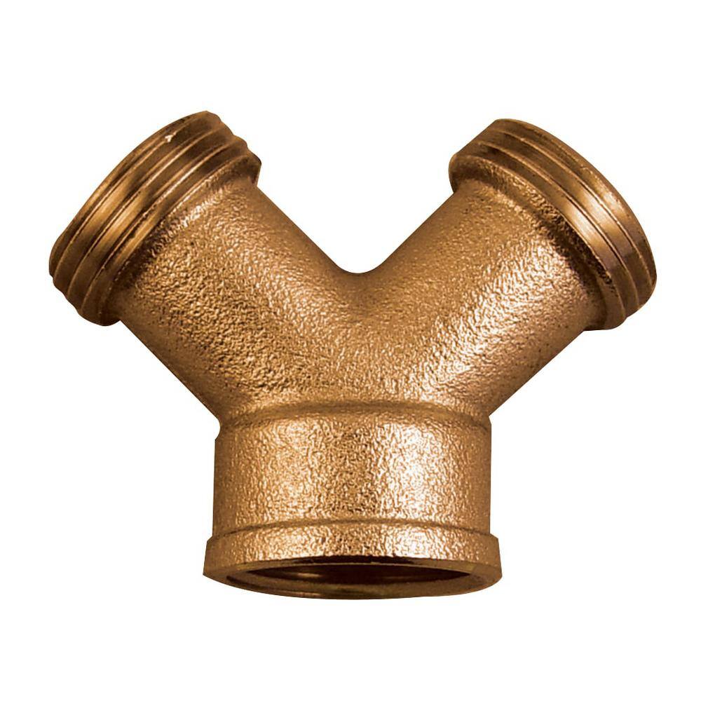 Bon Tool Brass Hose Bib Y Connector 84-313