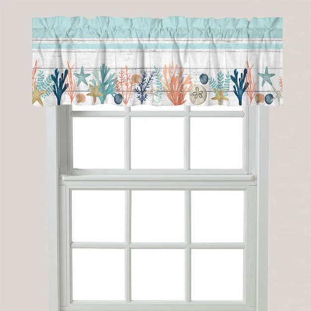 Laural Home Coastal Reef Window Valance