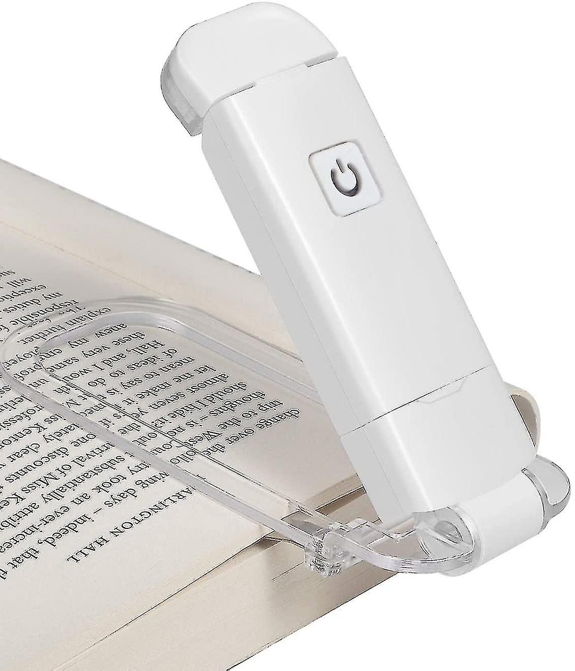 Reading Light， Book Light Clip On Book， Led Reading Light With Usb Rechargeable， Brightness Adjustable For Eye Protection， Reading Book Accessories