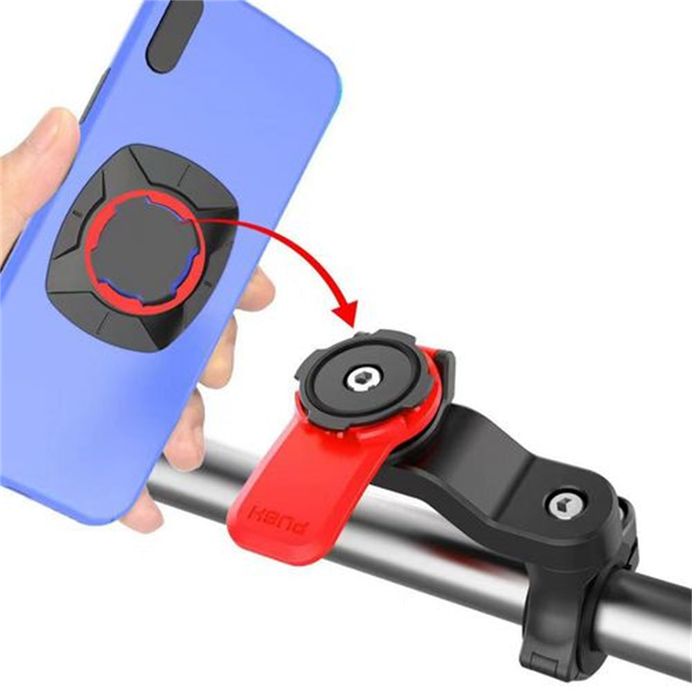 Quad-Lock Out Front Bike Twist Mountain Cradle Cycling Phone Holder Device US Red Mountdog