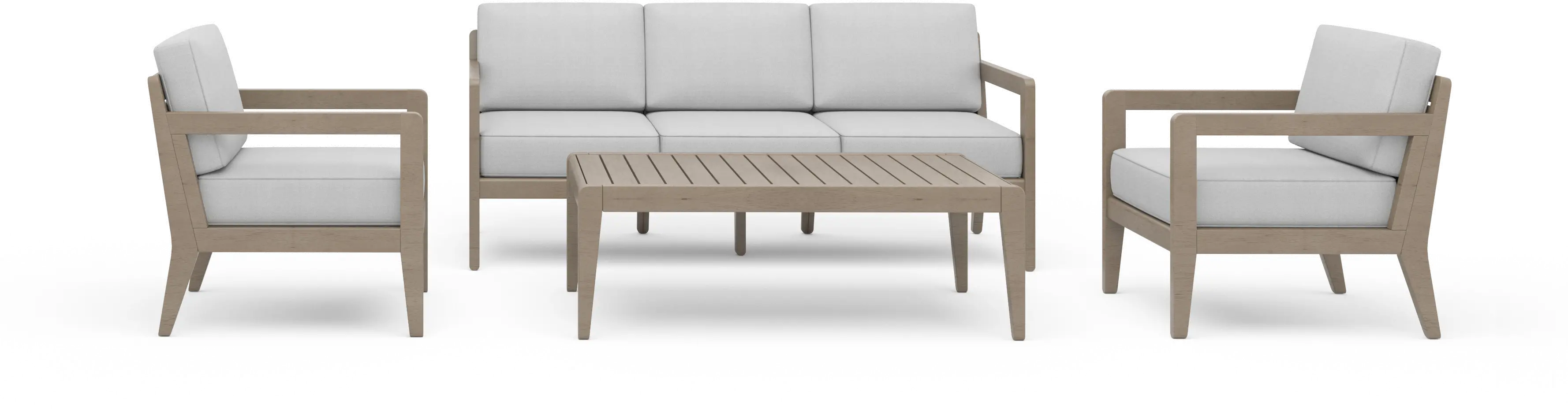 Sustain Brown Outdoor Sofa 4-Piece Set