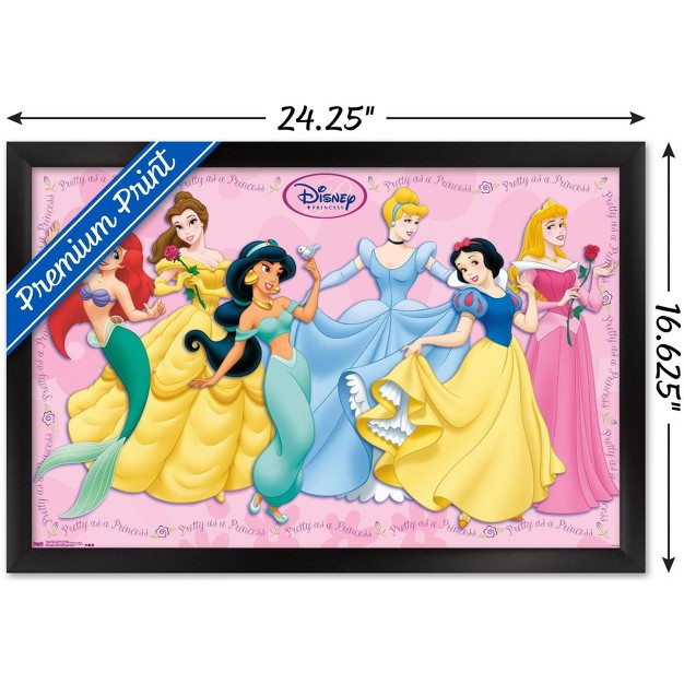 Trends International Disney Princess Gowns Framed Wall Poster Prints