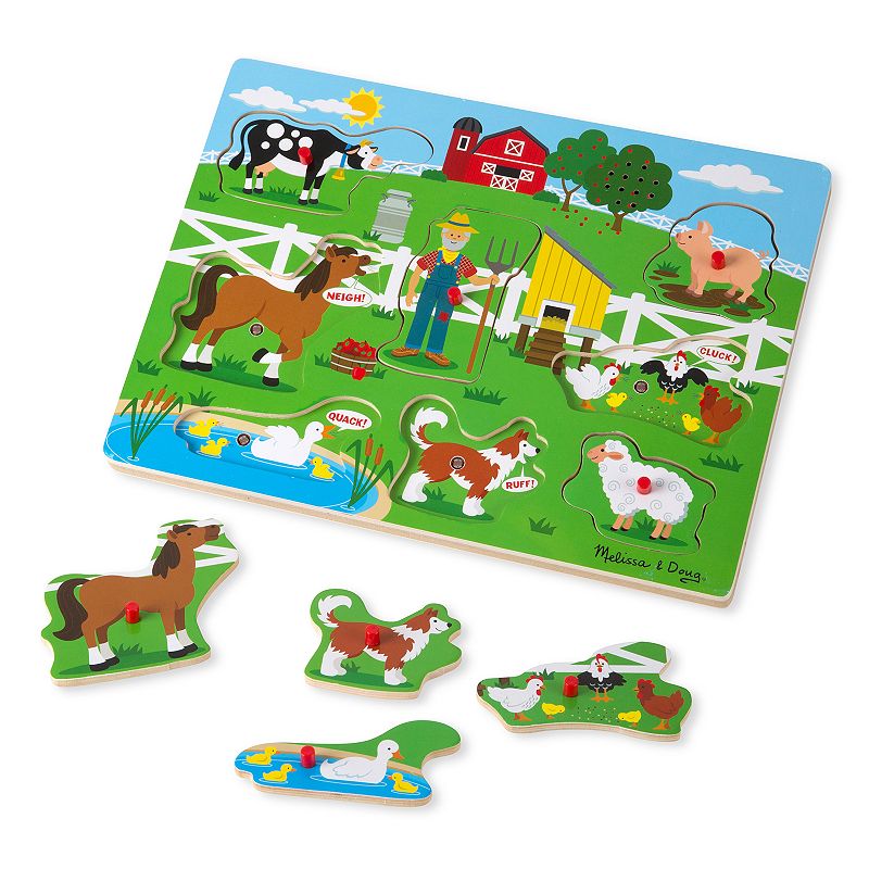 Melissa and Doug Old MacDonald's Farm Sound Puzzle