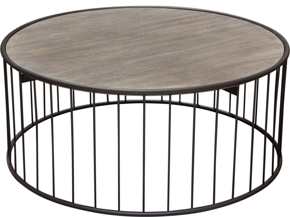 Gibson Cocktail Table   Industrial   Coffee Tables   by HedgeApple  Houzz