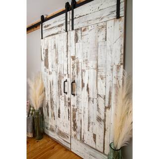 BARNLINE 516 in. x 3 in. x Varying Length Whitewashed Barn Wood Planks (10 sq. ft.) 510697