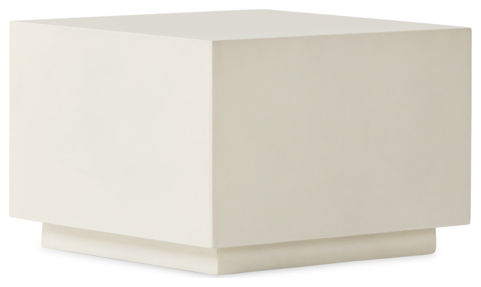 Ezio Coffee Table White Concrete   Transitional   Coffee Tables   by Rustic Home Furniture Deco  Houzz