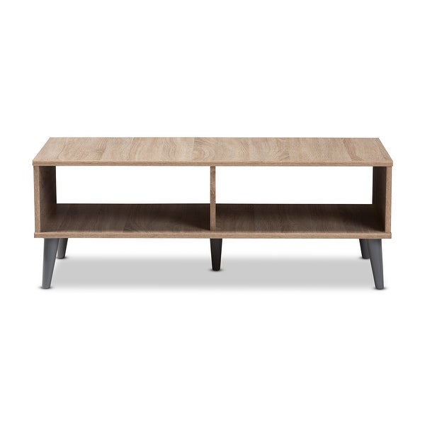 Mid-Century Modern Brown Coffee Table by Baxton Studio