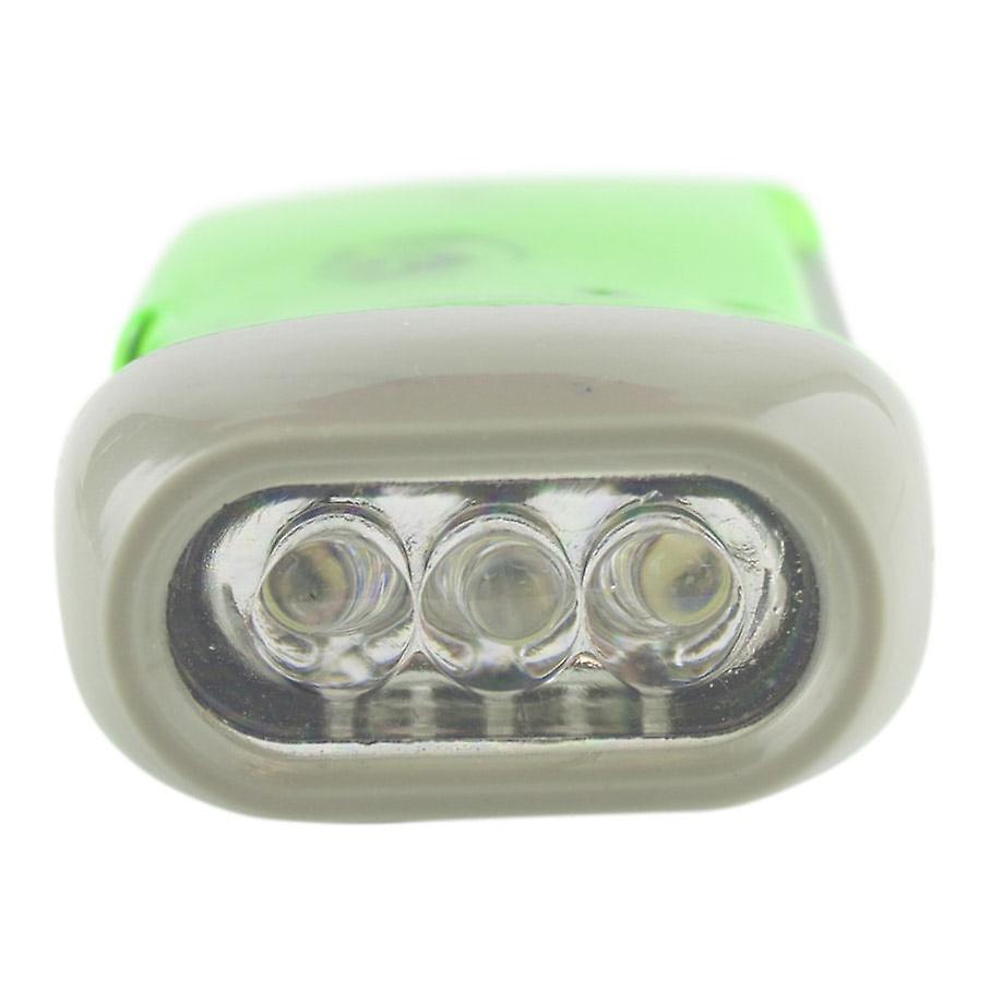 Hand-driven LED flashlight-Green