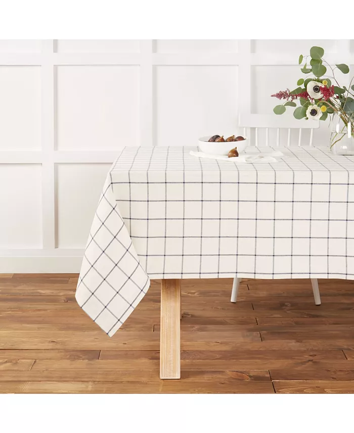 Town and Country Living Window Pane Tablecloth Single Pack 60x102