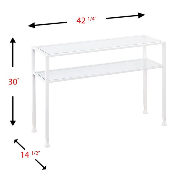 SEI Furniture Price Metal/ Glass Console Table