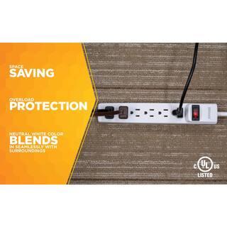 Woods 8 ft. 6-Outlet Power Strip with Power Light Indicator 41436