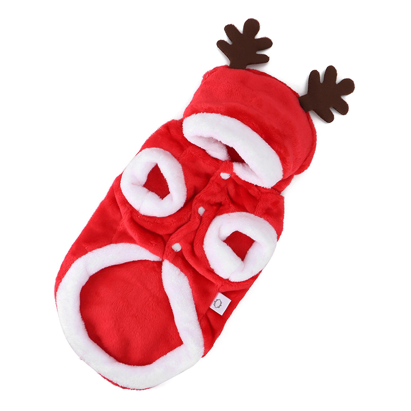 Winter Soft Warm Xmas Tree Cute Dog Clothes Dress For Small Pet Dogs Puppy Jacket Clothing Outfitm